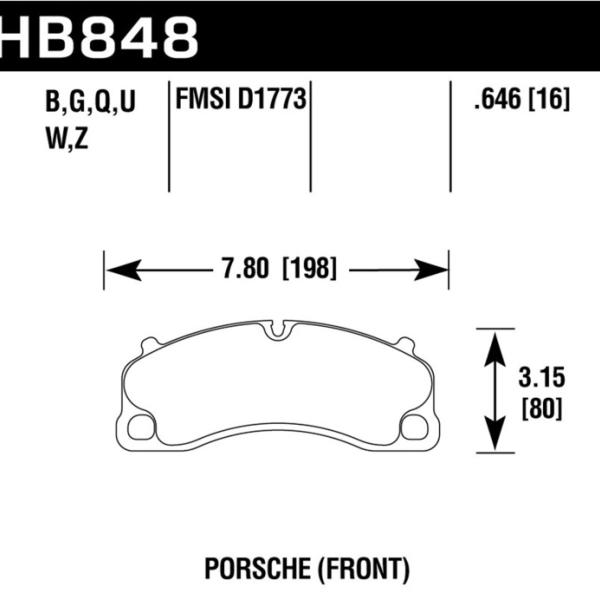 Hawk Performance HB848G.646