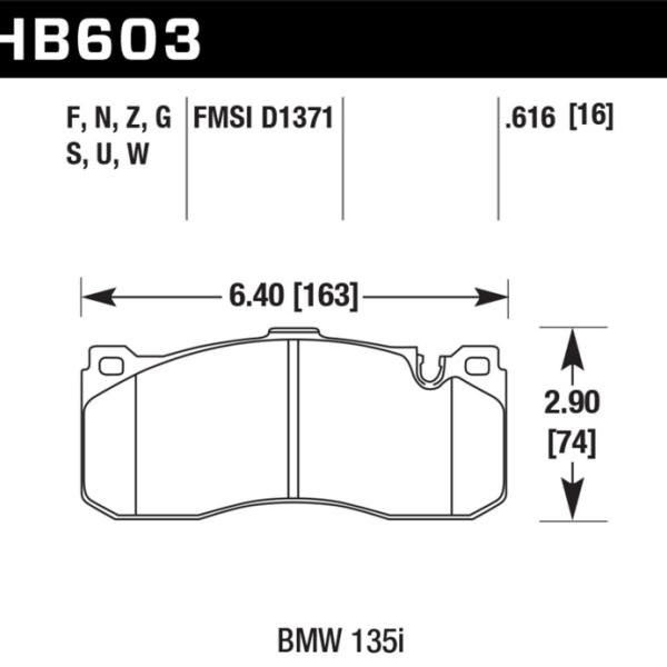 Hawk Performance HB603Z.616