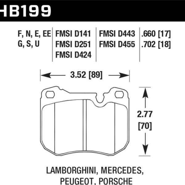 Hawk Performance HB199E.660