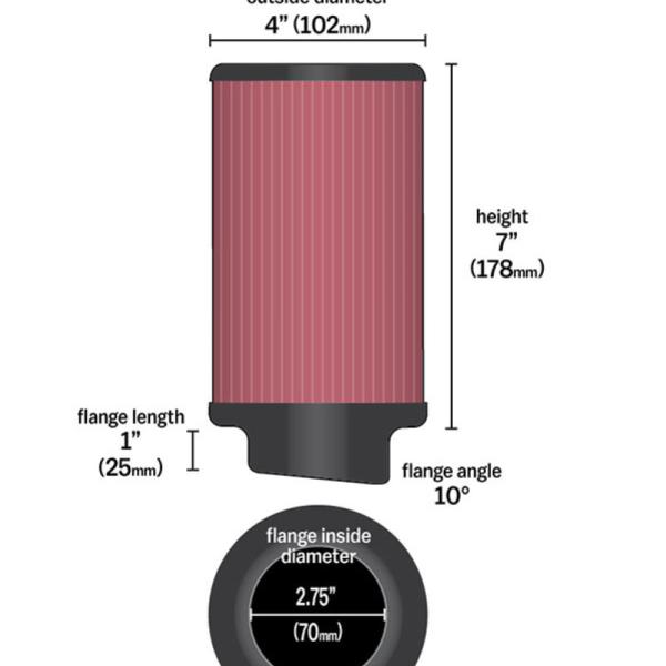 KN Universal Air Filter K&N Engineering RU-1480