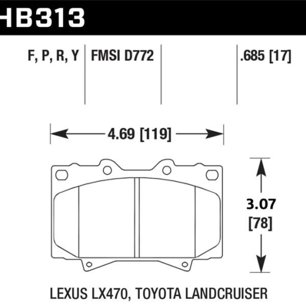 Hawk Performance HB313P.685