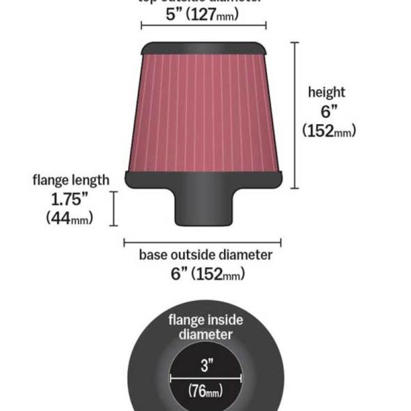 KN Universal Air Filter K&N Engineering RF-1047