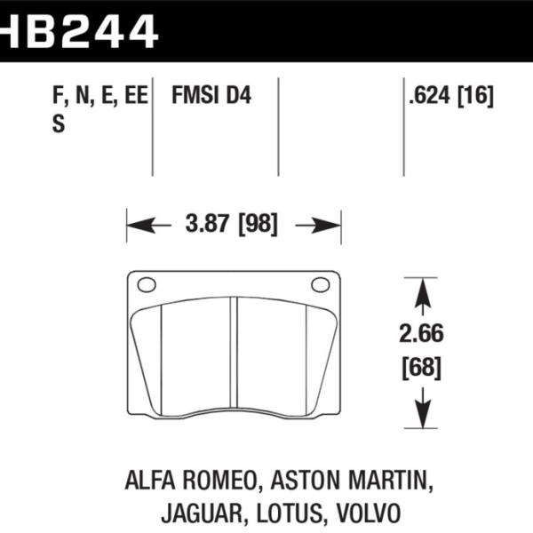 Hawk Performance HB244D.624