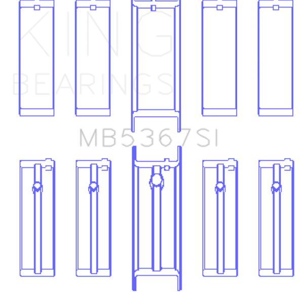 KING Main Bearings King Engine Bearings MB5367SI