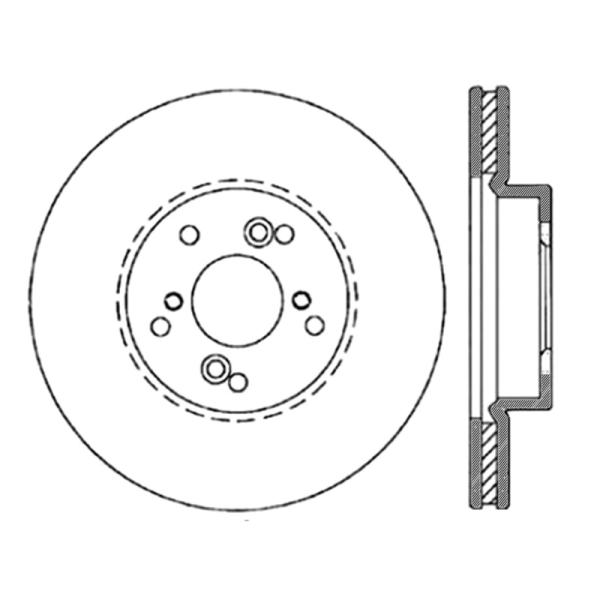 ST Slot & Drill Brake Rotors Stoptech 127.40046L
