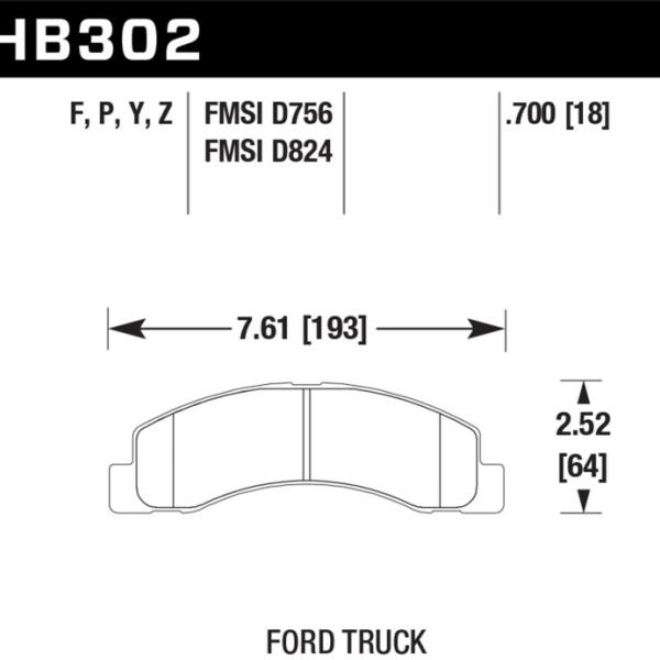 Hawk Performance HB302P.700