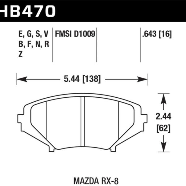 Hawk Performance HB470E.643