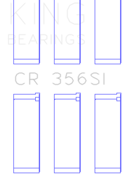 KING Connecting Rod Bearings King Engine Bearings CR356SI0.25