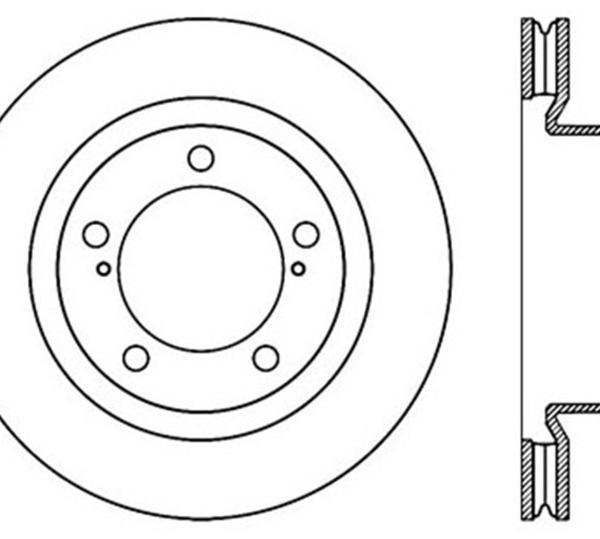 ST Premium Carbon Brake Rotors Stoptech 120.44162CRY
