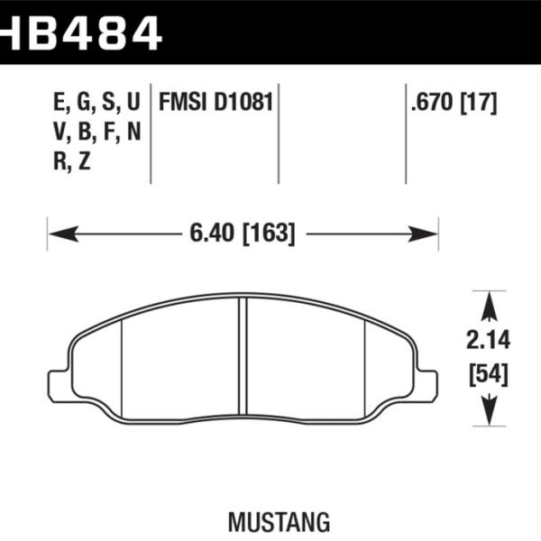 Hawk Performance HB484E.670