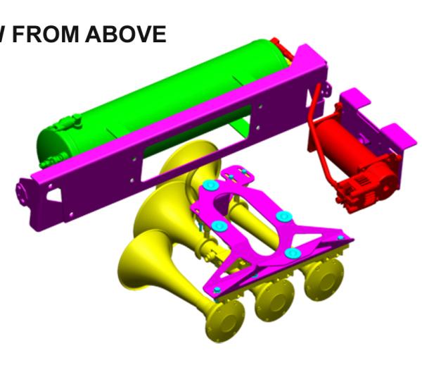 Kleinn Air Horns SDKIT17-230STL