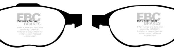 EBC Bluestuff Brake Pad Sets EBC DP51524NDX