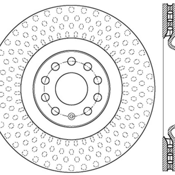 ST Slotted Sport Brake Rotors Stoptech 126.33144SL