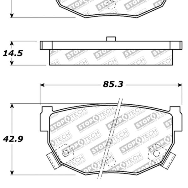 ST Sport Brake Pads Stoptech 309.02720