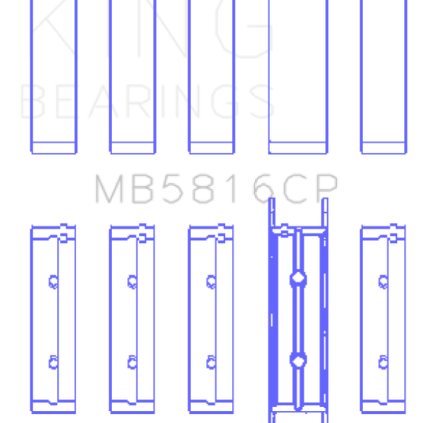 KING Main Bearings King Engine Bearings MB5816CP0.25