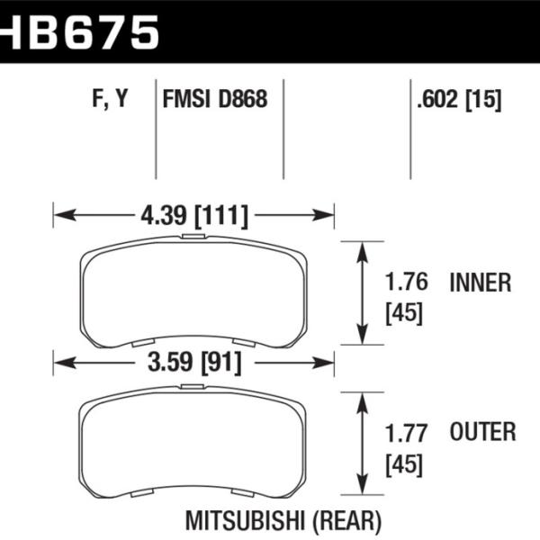 Hawk Performance HB675Y.602