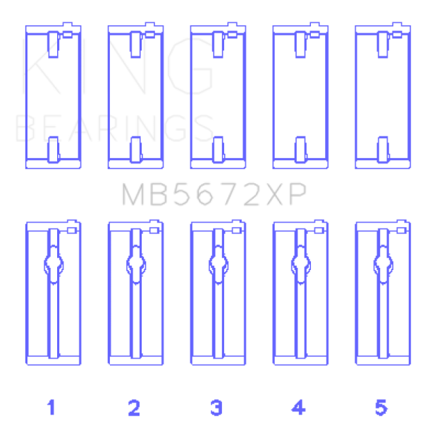 KING Performance Main Bearings King Engine Bearings MB5672XP