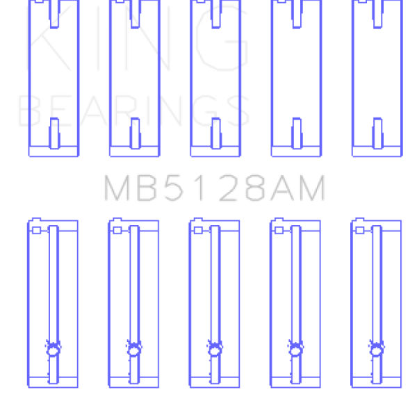 KING Main Bearings King Engine Bearings MB5128AM