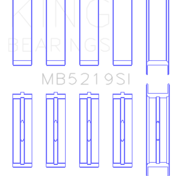 KING Main Bearings King Engine Bearings MB5219SI0.25