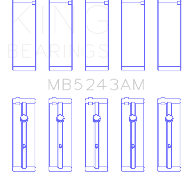 KING Performance Main Bearings King Engine Bearings MB5243AM0.25