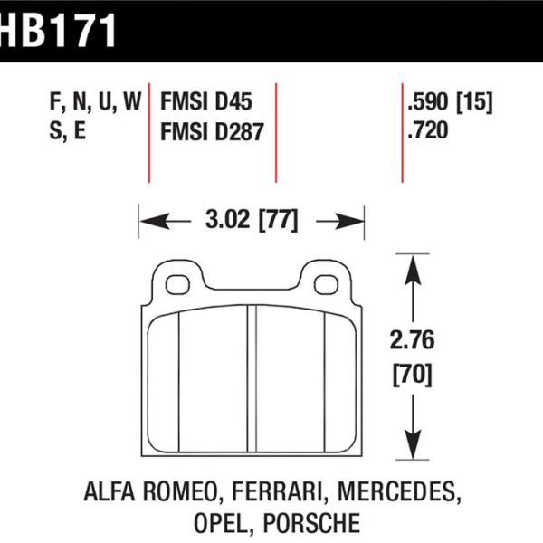 Hawk Performance HB171E.590