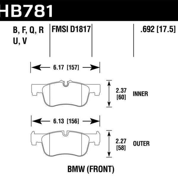 Hawk Performance HB781V.692