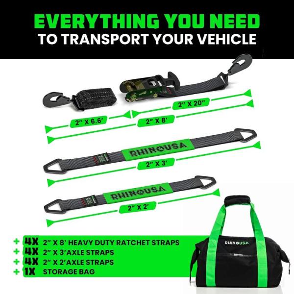 RSA Tie Down Kits Rhino USA TD-VS2INKIT-SNAP