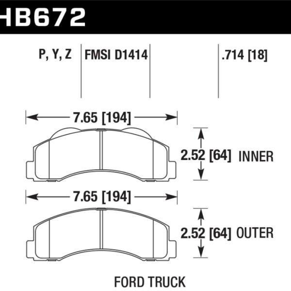 Hawk Performance HB672P.714