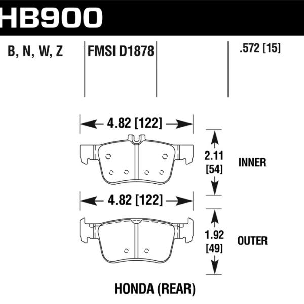 Hawk Performance HB900Z.572