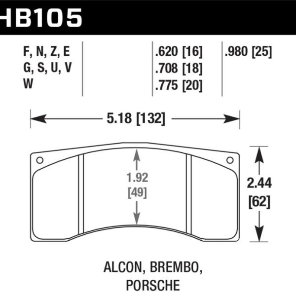 Hawk Performance HB105E.775