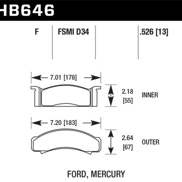 Hawk Performance HB646F.526