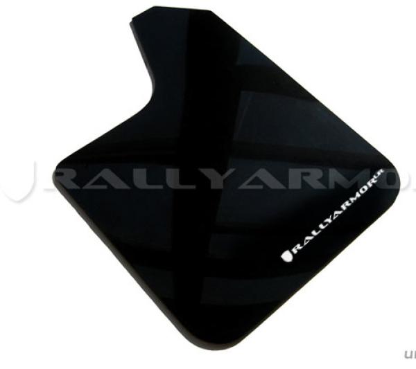 RAL UR Blk Flap/Wht Logo Rally Armor MF12-UR-BLK/WH