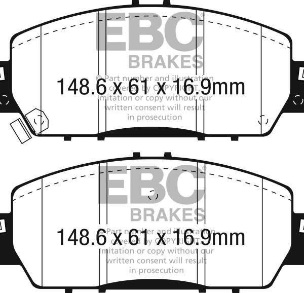EBC Greenstuff Brake Pad Sets EBC DP23062