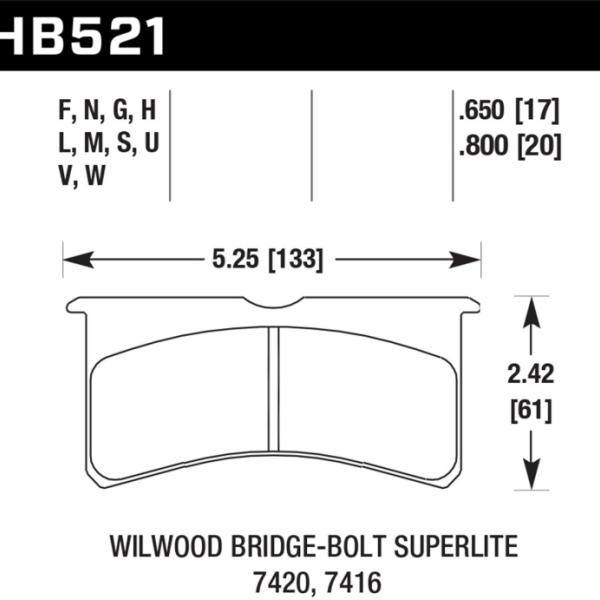 Hawk Performance HB521M.800