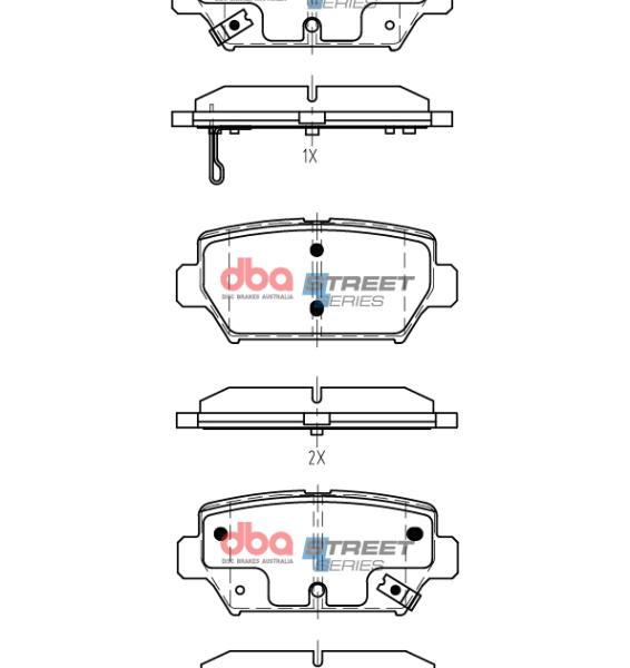 DBA Street Series Brake Pads DBA DB15254SS