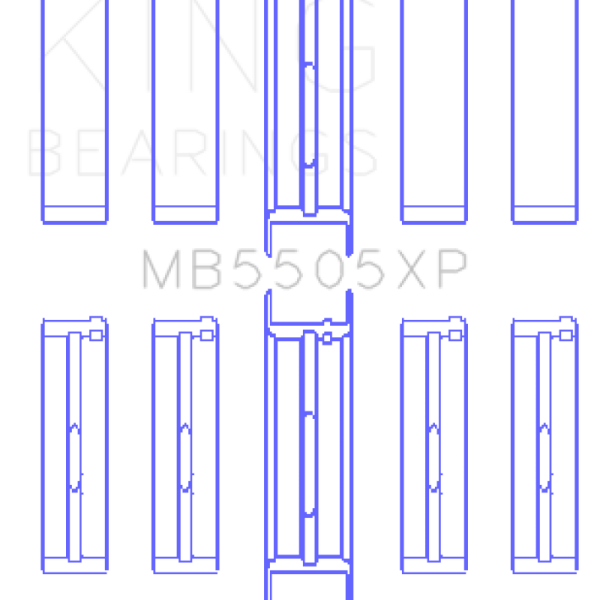 KING Performance Main Bearings King Engine Bearings MB5505XP001