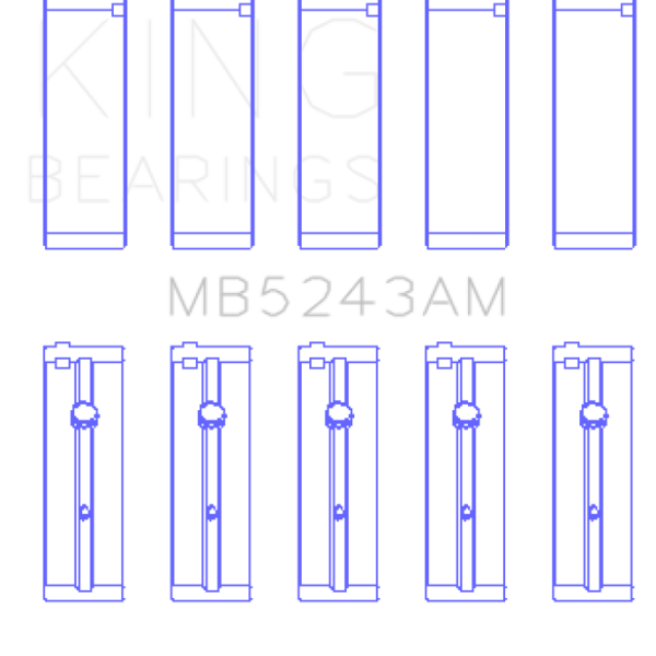 KING Performance Main Bearings King Engine Bearings MB5243AM0.25