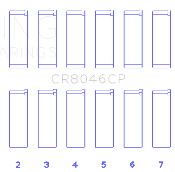 KING Rod Bearings King Engine Bearings CR8046CP