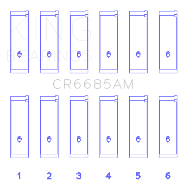 KING Rod Bearings King Engine Bearings CR6685AM1.0