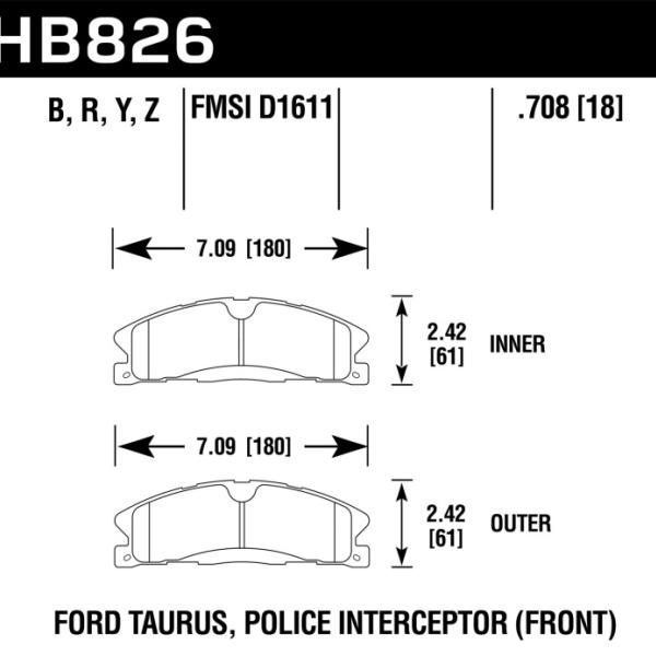 Hawk Performance HB826Z.708