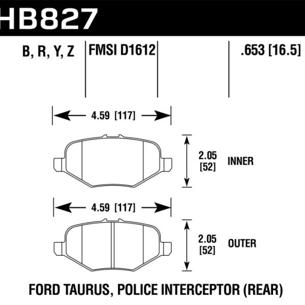 Hawk Performance HB827Y.653