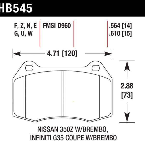 Hawk Performance HB545E.564