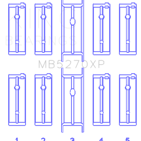 KING Performance Main Bearings King Engine Bearings MB5270XP0.25