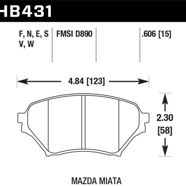 Hawk Performance HB431E.606