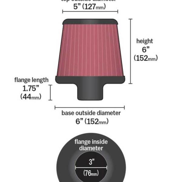 KN Universal Air Filter K&N Engineering RF-1047
