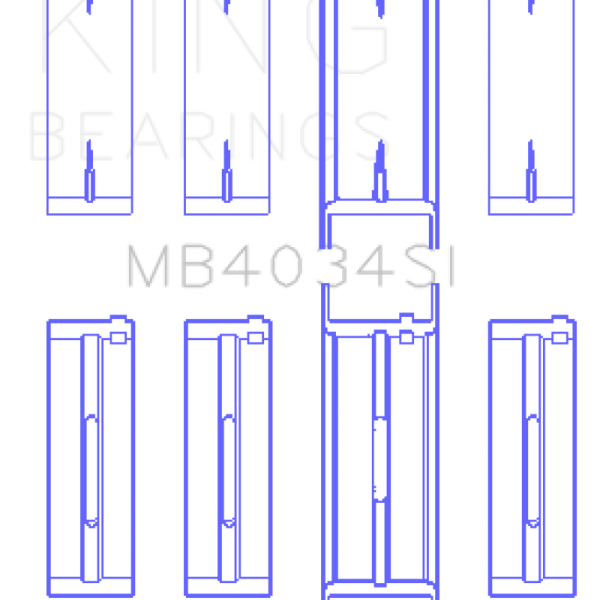 KING Main Bearings King Engine Bearings MB4034SI0.25