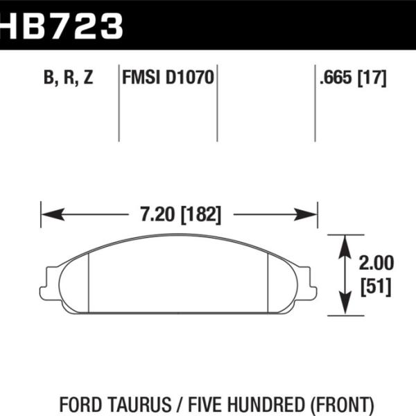 Hawk Performance HB723B.665