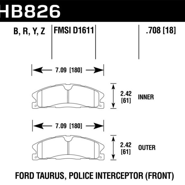 Hawk Performance HB826Z.708