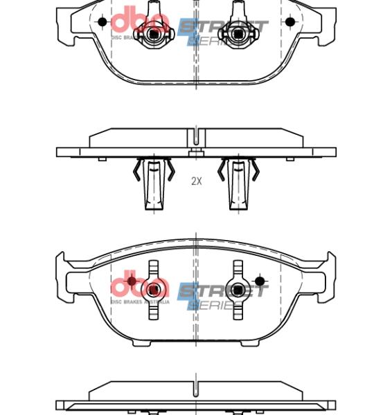 DBA Street Series Brake Pads DBA DB15262SS