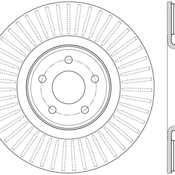 ST Slotted Sport Brake Rotors Stoptech 126.65146SR